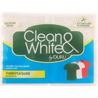 Duru Clean and White мыло хозяйственное Универсальное 2Х120 г, Малайзия   { 21875 }