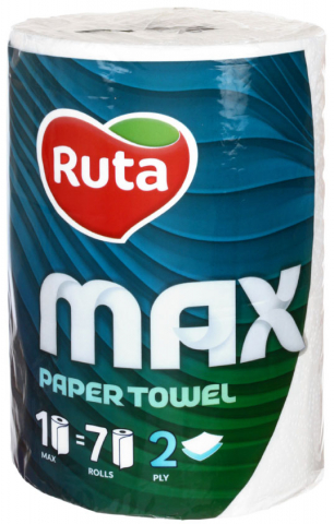 RUTA МАХ Paper Towels Полотенца бумажные  1 шт   2-сл., Украина    { 44530 }