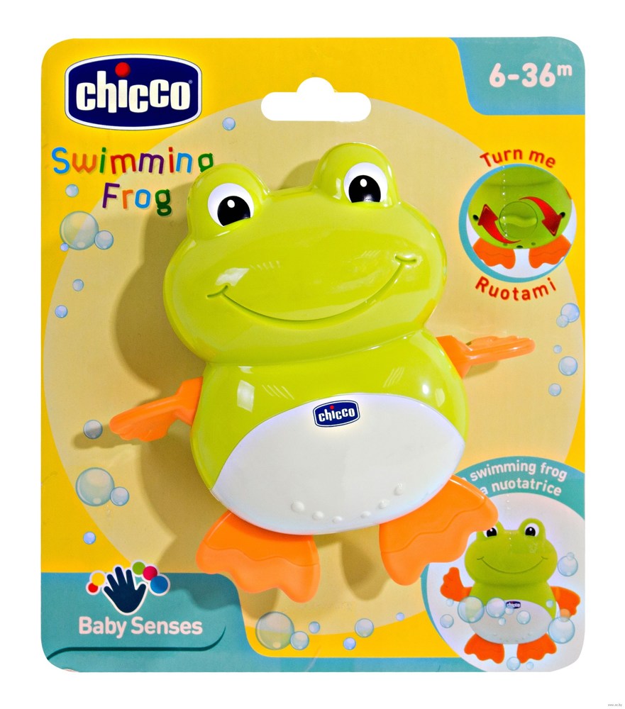 CHICCO Игрушка для ванны "Лягушонок", 6-36 мес.+ , Китай   { 05502 } 