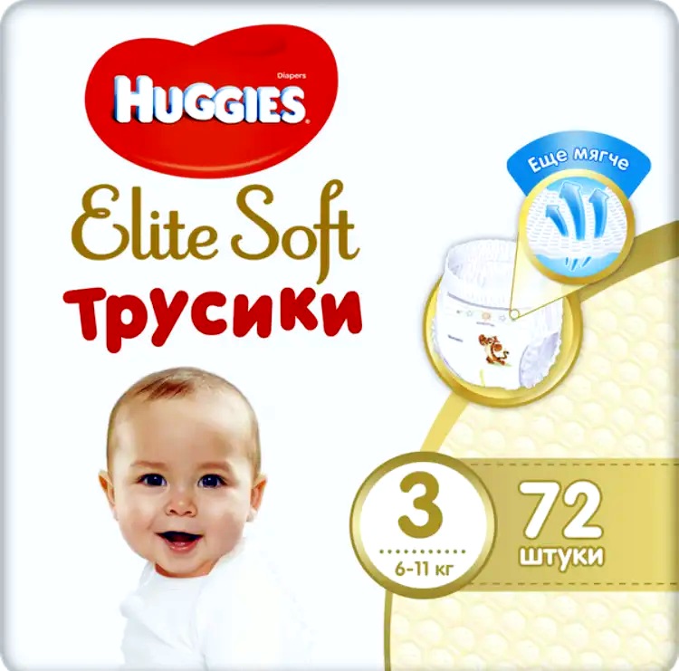 Huggies  Elit Soft 3  6-11    ( 72 ) - { 48333 }    