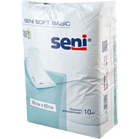 Seni Soft BASIC (60 x 90) одноразовые впитывающие пеленки 10 шт., Польша    { 92469 } { 98515 }