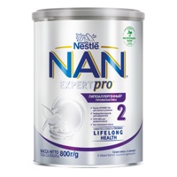 NESTLE  NAN 2 EXPERTPRO НА Гипоаллергенный  Сухая молочная смесь  с 6 мес. (800 г),{ 98658 }