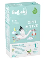 BELLAKT OPTI ACTIVE 1  смесь сух. молочная, карт. уп. 400 гр. от 0 до 6 мес.  { 34096 }     НОВИНКА!!!!
