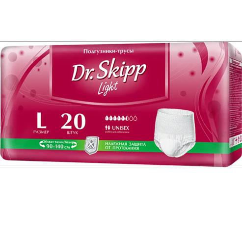 DR.SKIPP LIGHT 3 Large (5.5*,20 шт) Подгузники-трусики впитывающие для взрослых ( 90-140 см ), Китай { 94079 } DR.SKIPP LIGHT 3 Large (5.5*,20 шт) Подгузники-трусики впитывающие для взрослых ( 90-140 см ), Китай { 94079 }