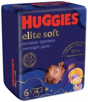 Huggies Elit Soft Overnites  6  15-25     (16 ) -  { 48180 }     