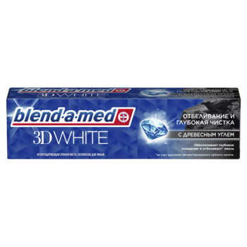 З/паста Blend-a-Med 3D White  с древесным углем (100 г.), Германия   { 42937 }