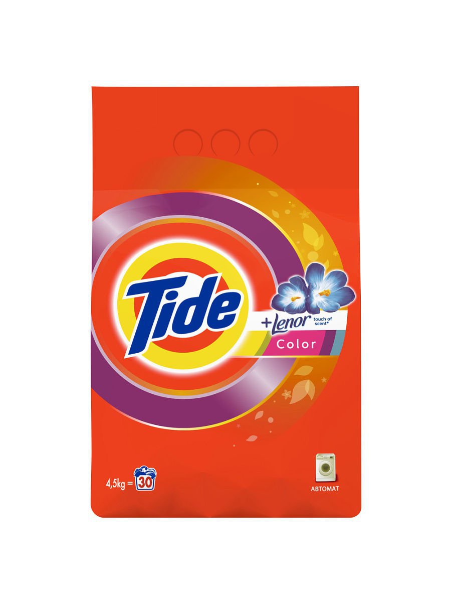 TIDE  4,5 кг Automat Lenor touch of scent  Color, Россия   { 71434 } 