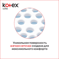 Гигиенические прокладки KOTEX Ultra Normal ( поверхн.сеточка)  (40 шт) 4*, РФ    { 45707 }       