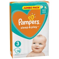 Pampers Sleep & Play 3    6-10 кг     (78 шт) подгузники, Россия  { 69094 }