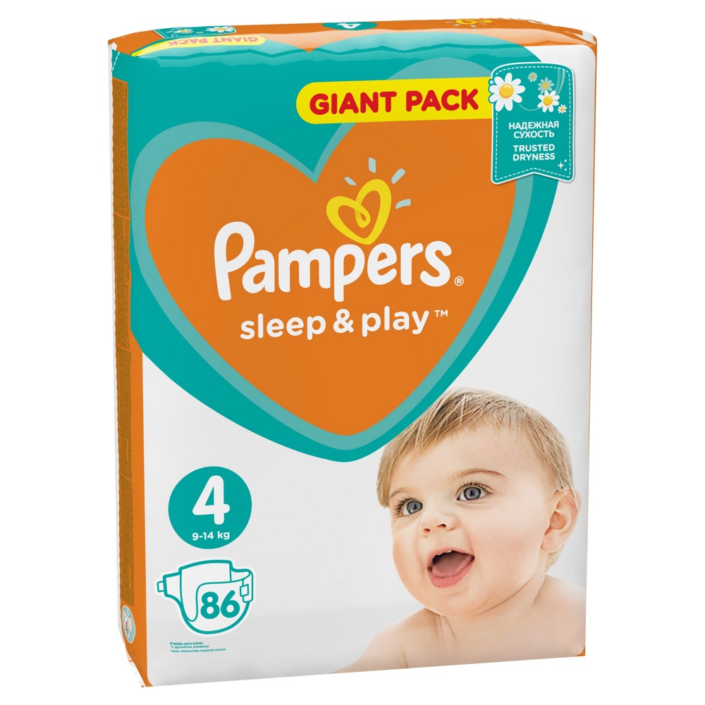 Pampers Sleep & Play 4 Maxi (9-14 )   86  ,    { 54277 }     !!!   06.2021!!!