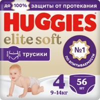 Huggies  Elit Soft 4 9-14  (56 )   -  { 49330 }   