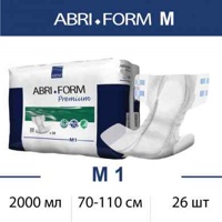 ABRI-FORM  Premium  Medium  М1 (6*,26 шт ) Подгузники впитывающие для взр.( 70-110 см), Дания { 59536 }