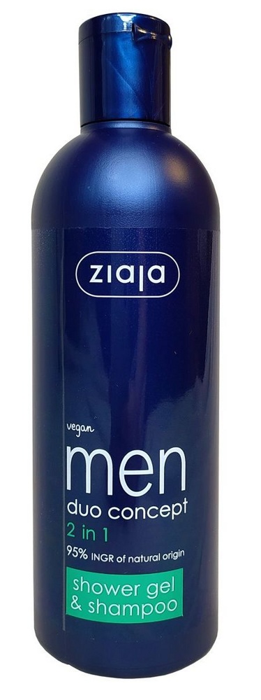 ZIAJA  Men Shower Gel and Shampoo  Мужской гель для душа шампунь 2 в 1, 300  мл { 32250 }