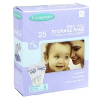LANSINOH Пакеты для хранения и замораживания грудного молока 25 шт/уп.   { 94353 }