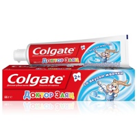 COLGATE Доктор Заяц со вкусом жвачки детская гелевая зубная паста ( 50 мл )   { 05381 }