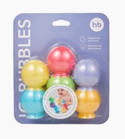 Happy Baby Игрушки на присосках для ванной, разноцветные пузыри, 6 шт { 17087 } 