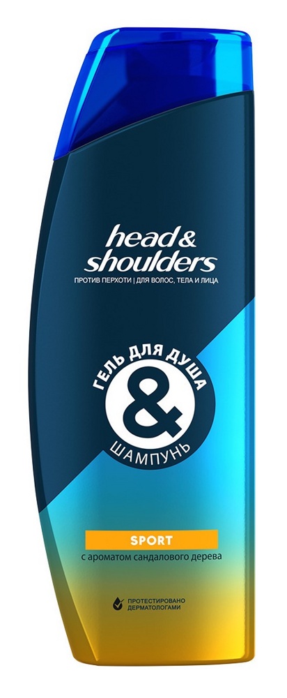 HEAD & SHOULDERS Гель для душа и шампунь Sport 360 мл.,Франция { 16275 }   