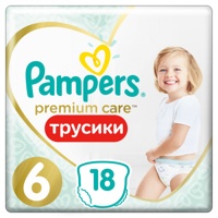 Pampers PANTS Premium Care   6  Extra large  15+  кг  ( 18 шт) подгузники-трусики, Польша { 90543 }