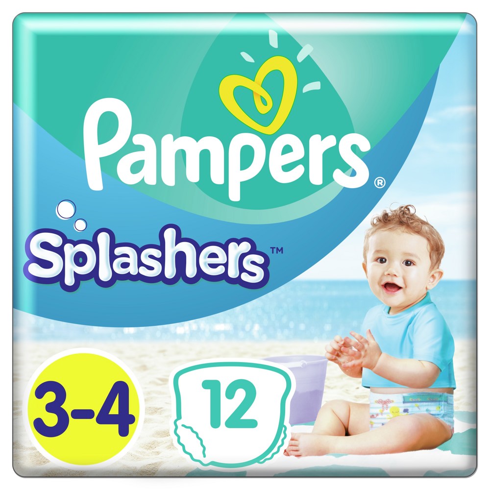 Pampers Splashers  3-4   6-11   (12 ) -  ,    { 98346 }