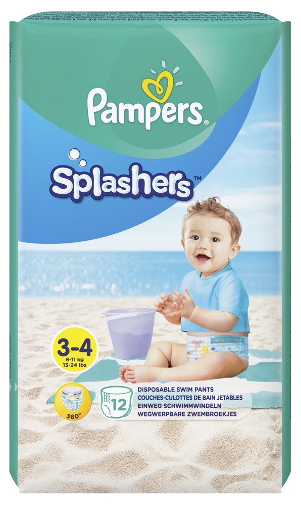 Pampers Splashers  3-4   6-11   (12 ) -  ,    { 98346 }