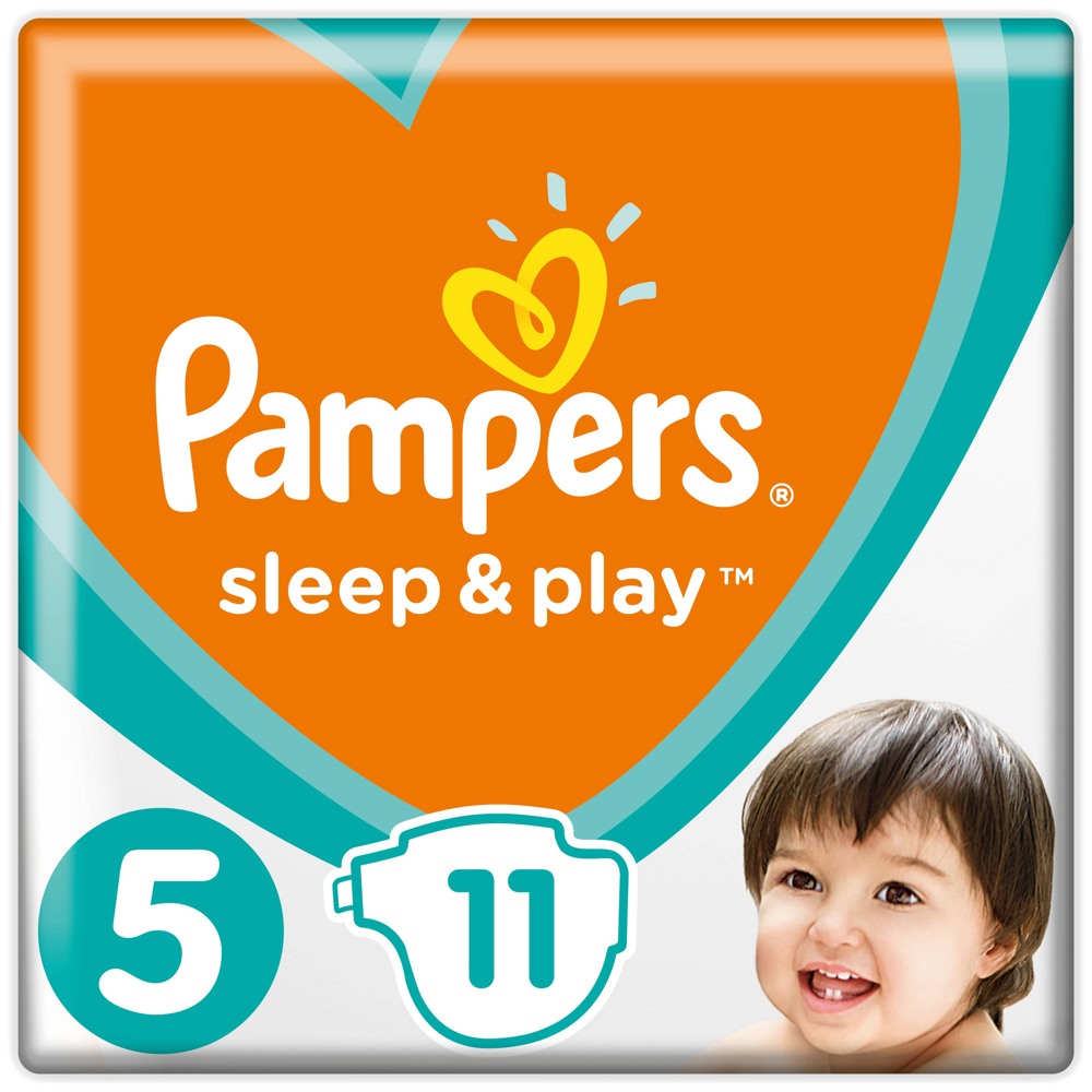 Pampers Sleep & Play 5 Junior 11- 16 кг 11 шт подгузники,  Россия  { 75597 }