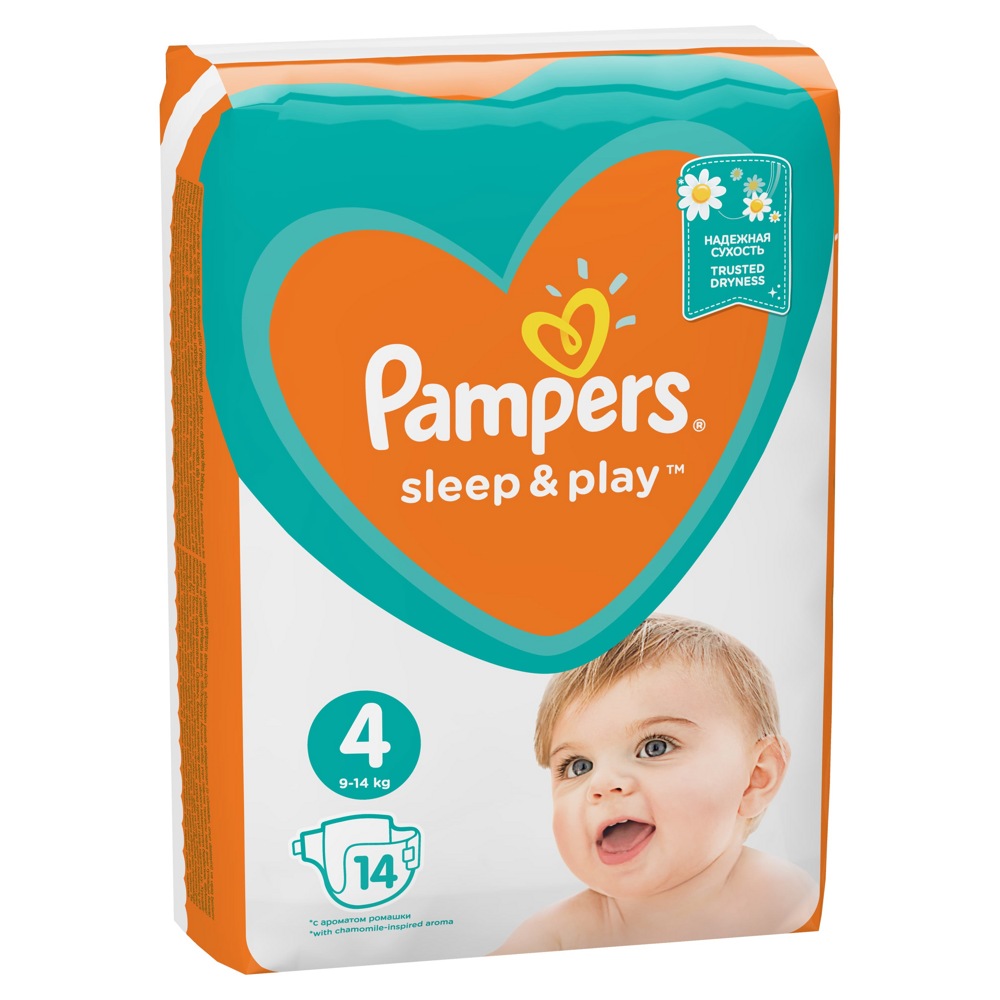 Pampers Sleep & Play 4 Maxi (9-14 ) 14  ,    { 84636 }
