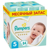 Pampers Premium Care 5 Junior (11-16 кг) 84 шт подгузники, Россия  { 48842 }    СКИДКА  3% НЕ ДЕЙСТВУЕТ