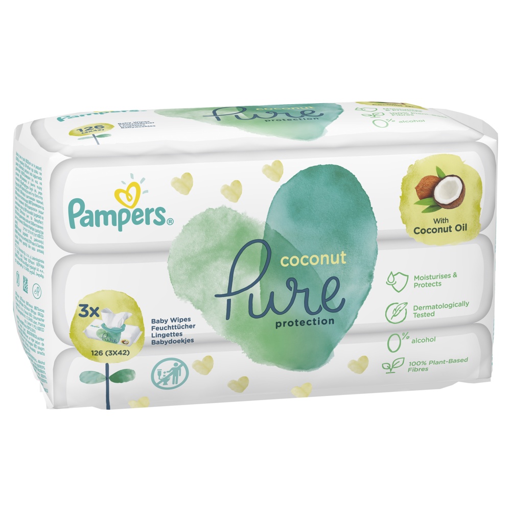 .  / Pampers  Pure Protection Coconut   (3*42 ),  { 08942 } 