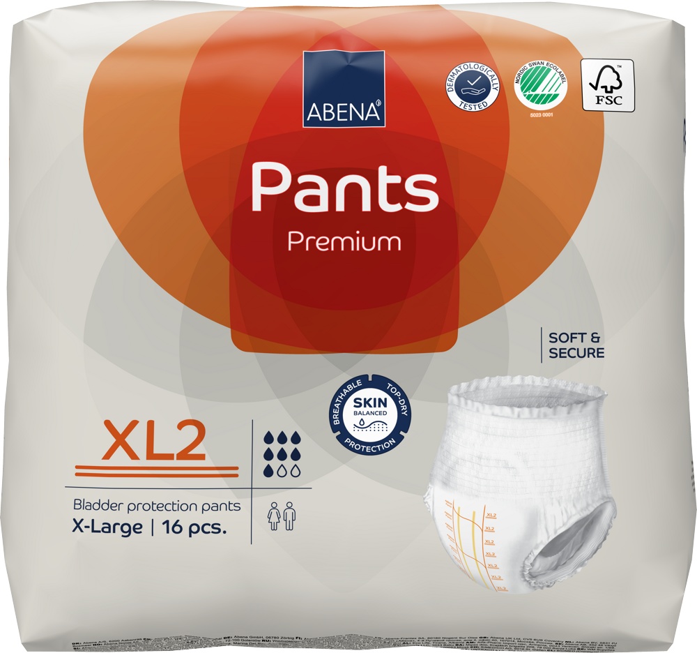 ABENA  PANTS Premium  ХL2  ( 7*,16 шт) Подгузники-трусики впитывающие для взр.( 130-170 см){ 01004 }