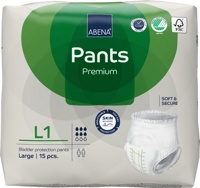ABENA PANTS  Premium L1 Large(6*,15 шт)Подгузники-трусики впитывающие для взрослых(100-140см){ 00922}