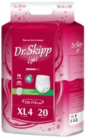 DR.SKIPP LIGHT 4 ХL (5.5*,20 шт) Подгузники-трусики впитывающие для взр (120-170 см), Китай{ 52047 }