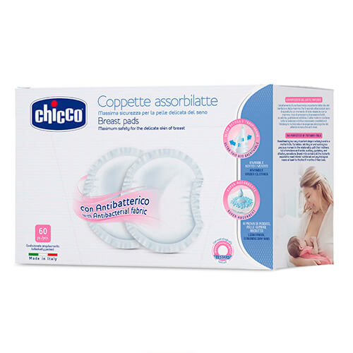 CHICCO Прокладки для груди антибактериальные ( уп.30 шт.), Италия { 45843 } 