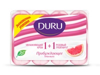 DURU 1+1   "Увлажняющий крем и Розовый грейпфрут"   Крем-мыло туалетное ( 4 х 80 гр.), Малайзия  { 17816 }