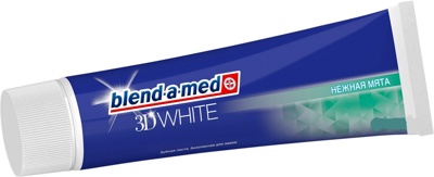 З/паста Blend-a-Med 3D White Тройное отбеливание Нежная Мята (100 г.), Германия   { 15773 }