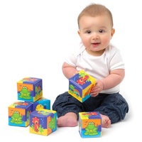 PLAYGRO Мягкие развивающие кубики    ( серии "Моя первая игрушка")    { 11707 }