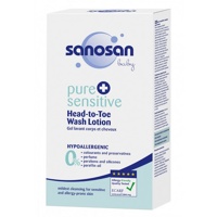 Sanosan Pure + Sensitive    Детское средство для купания 2 в 1,  200 мл.  , Германия   { 97330 }   