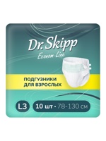 DR. SKIPP 3 Large ECONOM   (6*, 10шт) Подгузники для взрослых (78-130 см)   { 61186 }