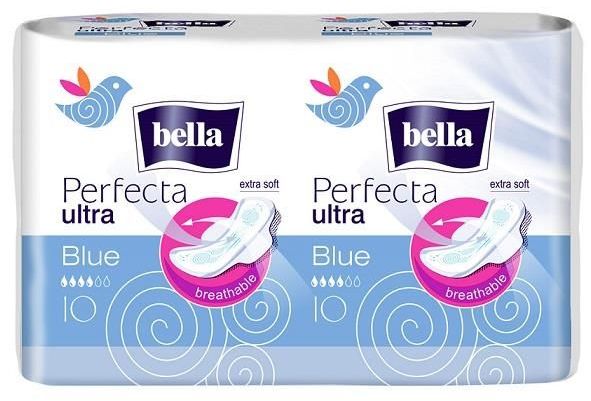 Гигиенические прокладки BELLA Perfecta BLUE Deo fresh  ( 10+10 шт) { 11222 }
