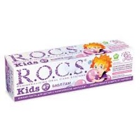 Детск. з/паста ROCS Kids  Bubble Gum, от 4 до 7 лет ,45 гр, Россия   { 70876 }  