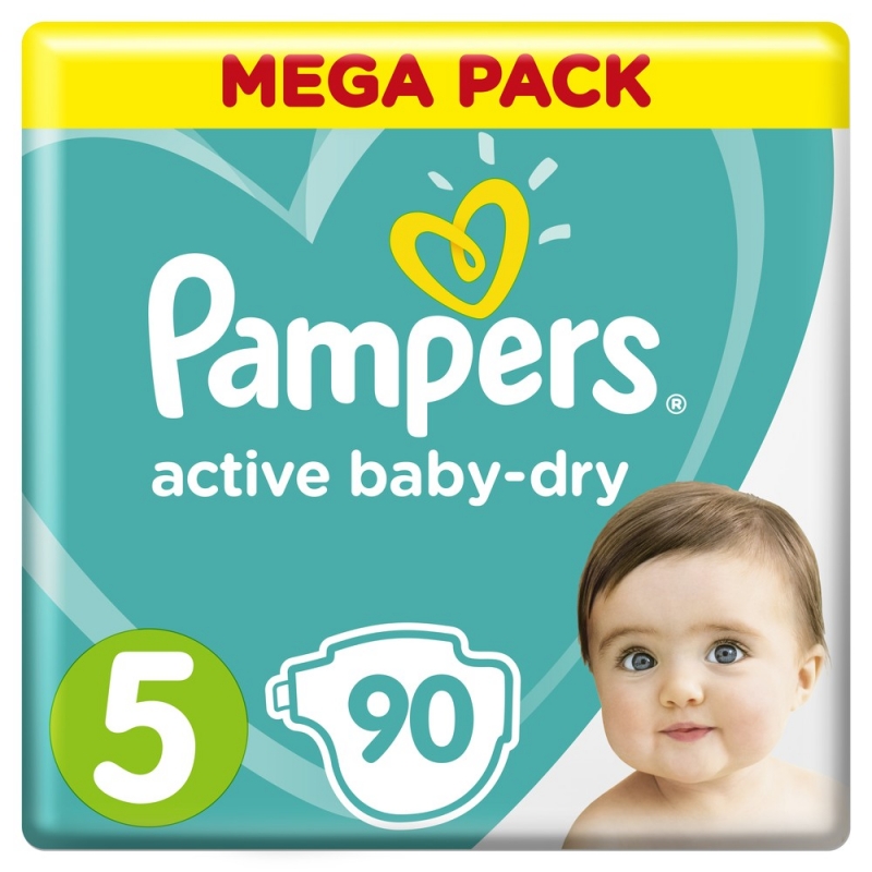 Pampers 5 ctive Baby Dry Junior 11-18  ( 90 ) ,  { 14643 }