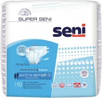 SUPER SENI 0 Extra Small (6*, 10 шт) Подгузники для взрослых ( 40-60 см)   Польша  { 91165 }