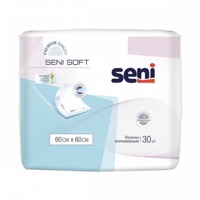 Seni Soft (60 x 60) одноразовые впитывающие  пеленки 30 шт.      { 91288 }
