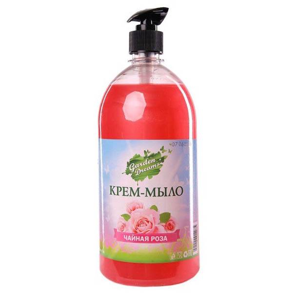 GARDEN DREAMS Жидко крем-мыло   Чайная роза 1000 мл, Россия  { 14075 } GARDEN DREAMS Жидко крем-мыло   Чайная роза 1000 мл, Россия  { 14075 }