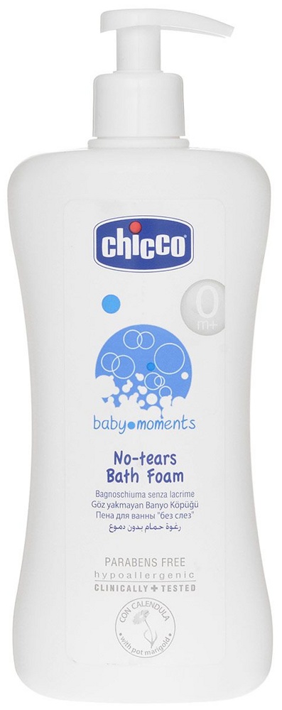 CHICCO Baby Moments Пена для ванны, с календулой, 0 мес+, 500 мл.  { 53051 }  