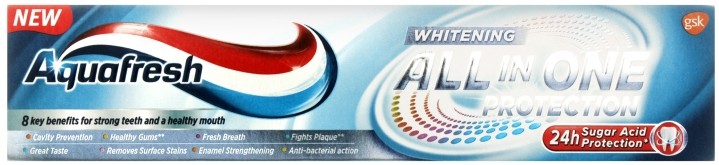 З/паста AQUAFRESH All in the one Protection Whitening  (100 мл.), Словакия  { 58591 } 