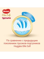 Huggies Трусики Elit Soft 6  15-25 кг  (38 шт) Подгузники-трусики  { 48371 }    3 % НЕ ДЕЙСТВУЕТ