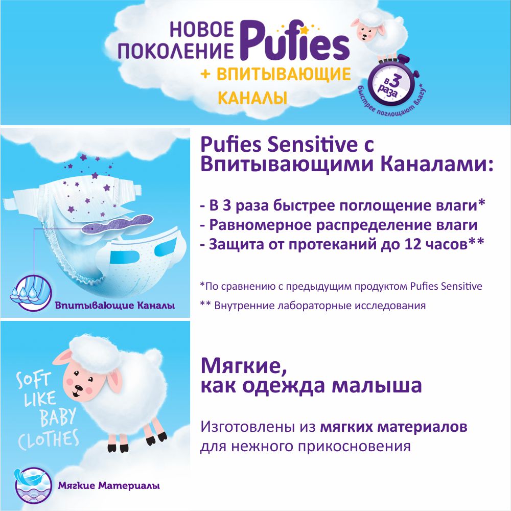 PUFIES 2   SENSITIVE  mini 4-8  ( 72  ) ,  { 36200 } 