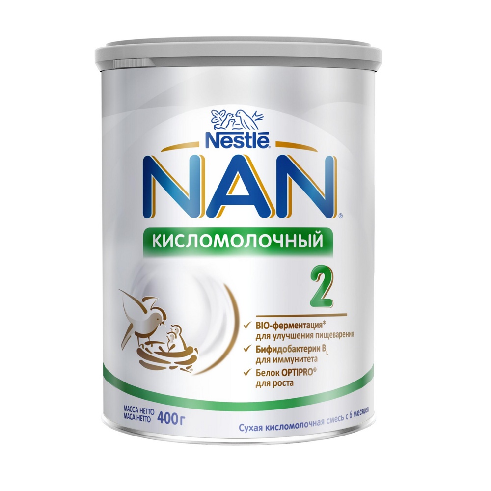  Nestle NAN 2 Кисломолочная Сухая смесь , 400 г   { 83348 }