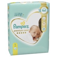Pampers Premium Care 1 Newborn 2-5  ( 66  2 = 132  ) ,  { 27382 }
