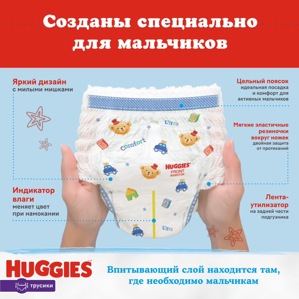 Huggies  7 Boy 17+   (40 ) -  { 91087 }   